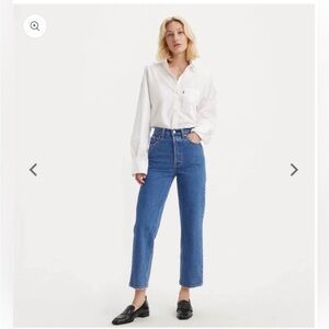 Levi's Rebcage straight ankel medium blue denim jeans jeans size 27